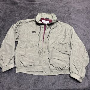 Vintage Columbia Mens XL Radial Sleeve Jacket 90s Green Purple Trim Outdoor Gear